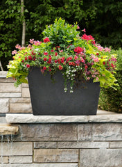 Primeur Sonata Trough Planter Steel Grey 50cm