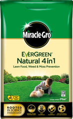 Miracle-Gro® Natural 4 in 1 Feed, Weed & Mosskiller 175sqm