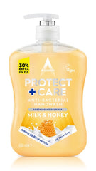 Astonish Protect + Care Anti Bacterial Handwash 650ml Milk & Honey