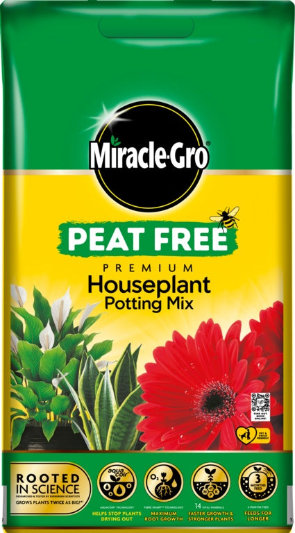 Miracle-Gro® Houseplant Potting Mix Peat Free Compost 10L