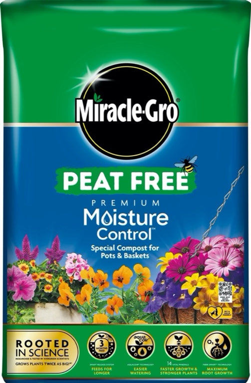 Miracle-Gro® Moisture Control Peat Free Compost 40L