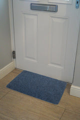 Groundsman Basic Ribbed Indoor Doormat 40 x 60cm Blue