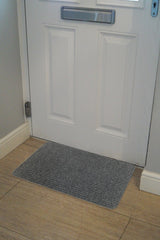 Groundsman Basic Ribbed Indoor Doormat 40 x 60cm Light Grey