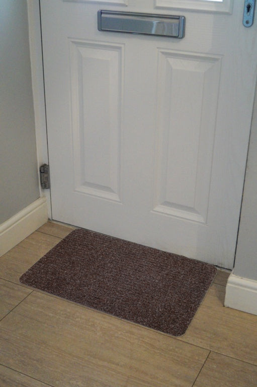 Groundsman Basic Ribbed Indoor Doormat 40 x 60cm Light Grey