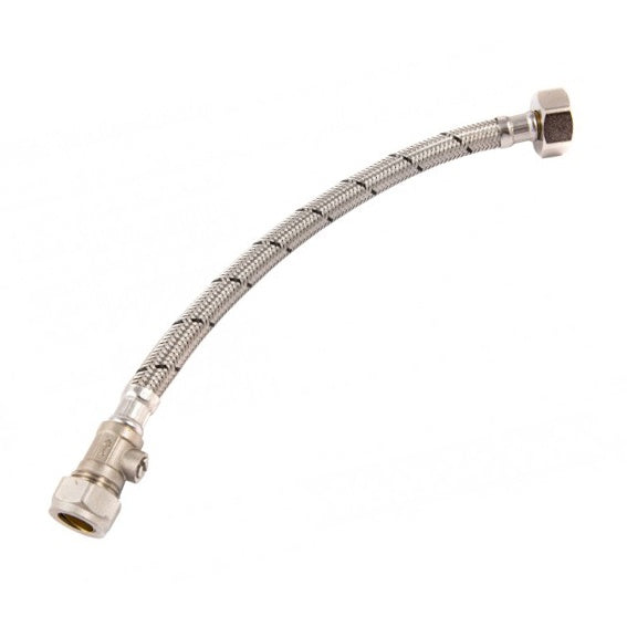Securplumb Flex Tap Connector & Valve Pack 2 300 x 22 x 3/4"