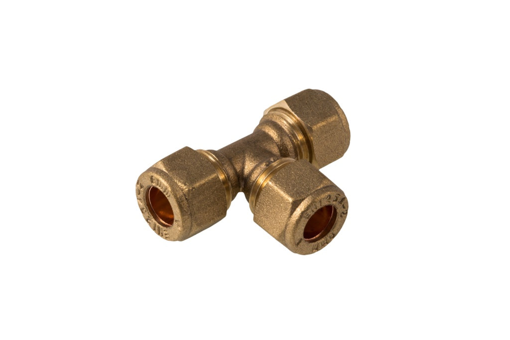 Securplumb WRAS Compression Equal Tee 15mm Pack 5