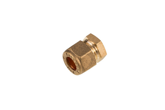 Securplumb WRAS Compression Stop End 15mm Pack 5