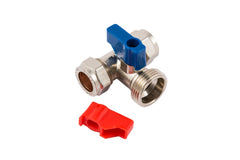 Securplumb CP Tee Washing Machine Tap 15mm x  15x3/4