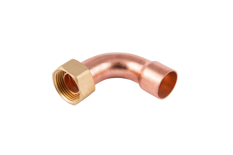 Securplumb WRAS Bent Tap Connector End Feed 22x3/4 Pack 10