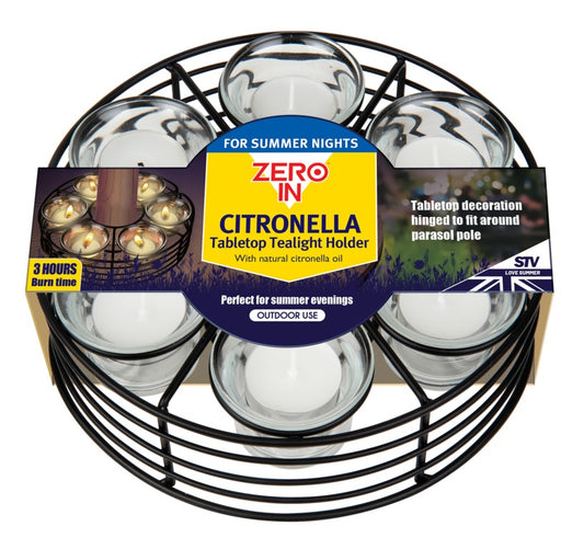Zero In Citronella Parasol Tealight Holder
