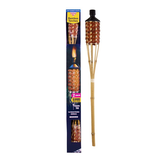 Zero In Citronella Bamboo Torch Pack 2