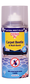 Zero In Carpet Beetle & Moth Bomb 150ml Aerosol