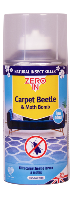 Zero In Carpet Beetle & Moth Bomb 150ml Aerosol