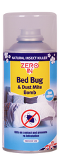 Zero In Bed Bug & Dust Mite Bomb 150ml Aerosol