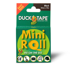 Duck Tape Black Mini Roll 25mm x 10m