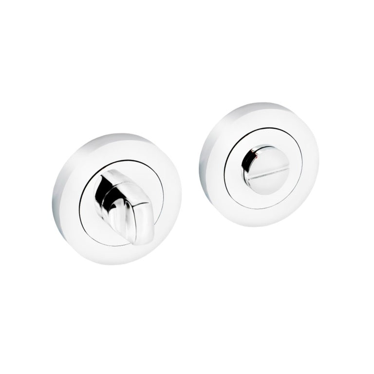 Securit Polished Chrm Bathroom Turn +release 52x9mm