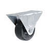 Smiths Ironmongery Rigid Castor Rubber Wheel 40mm