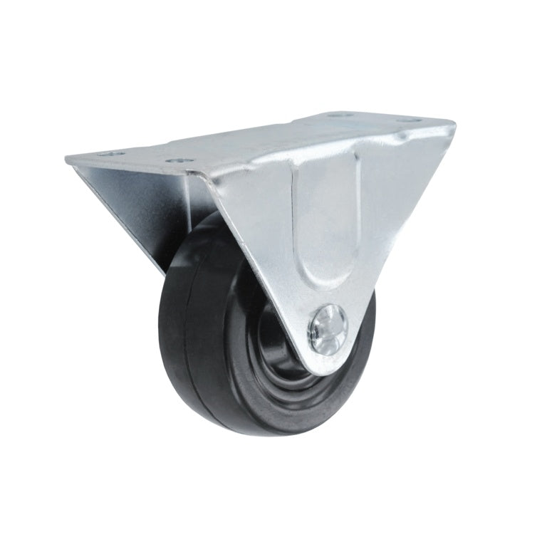 Smiths Ironmongery Rigid Castor Rubber Wheel 40mm