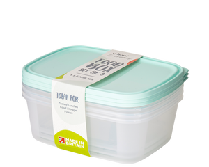 Wham Everyday Clear Food Boxes Set 3 2L