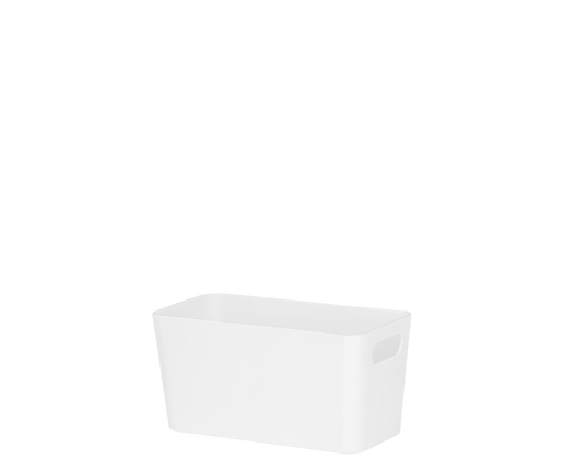 Wham Studio Rectangular Basket 20 x 10 x 10cm Ice White