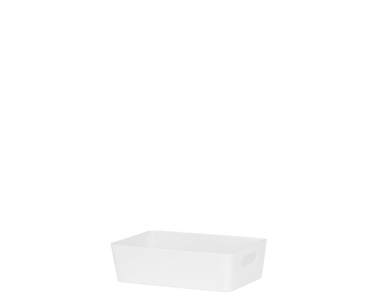 Wham Studio Rectangular Basket 20 x 12.50 x 6cm Ice White