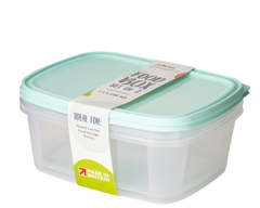 Wham Everyday Clear Food Boxes Set 2 3L