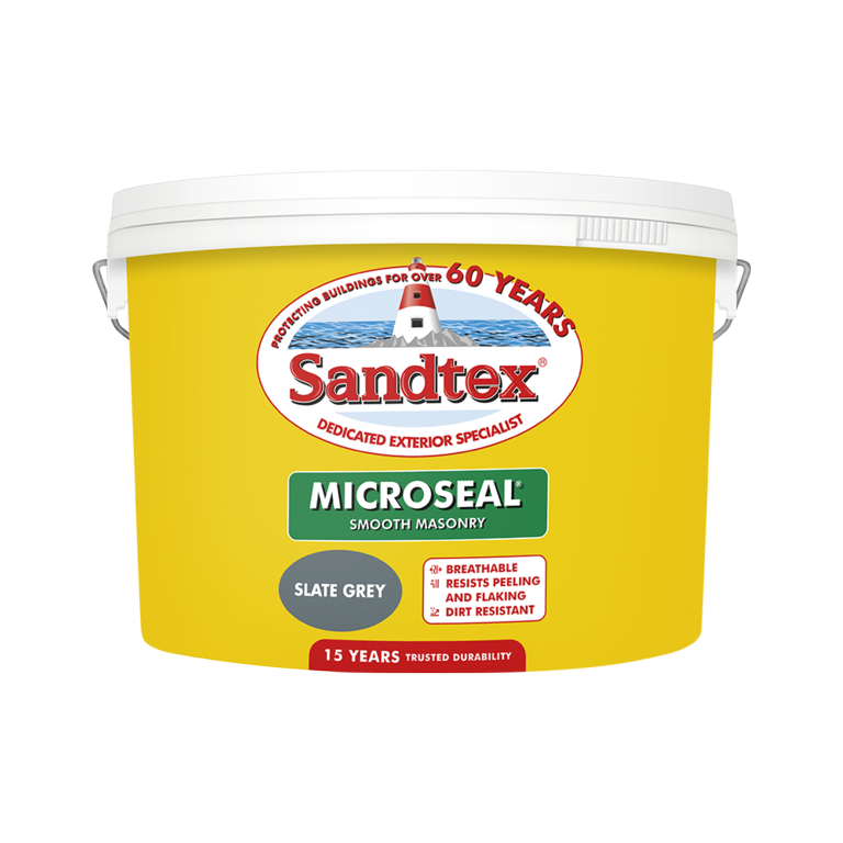 Sandtex Smooth Masonry Paint 10L Slate Grey