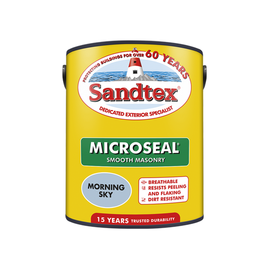 Sandtex Smooth Masonry Paint 5L Morning Sky