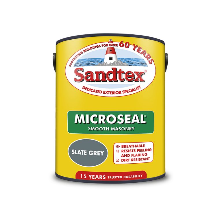 Sandtex Smooth Masonry Paint 5L Slate Grey