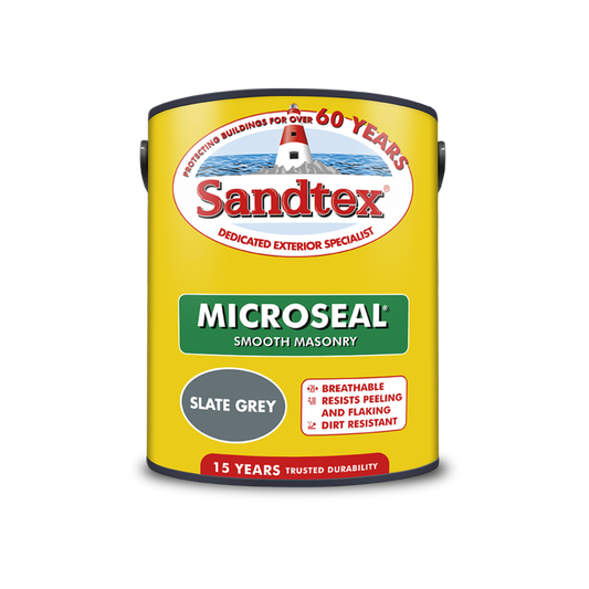 Sandtex Smooth Masonry Paint 5L Slate Grey