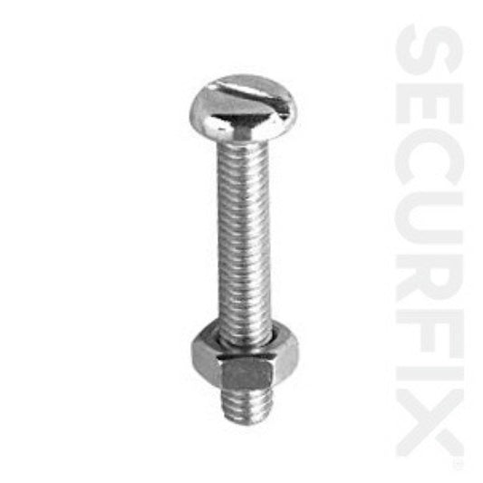 Securfix Pan Head Mach.Screw Zinc Plated M4X12 200 Pack
