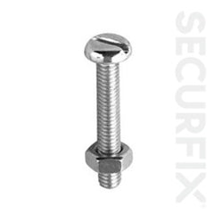 Securfix Pan Head Mach.Screw Zinc Plated M5X75 25 Pack