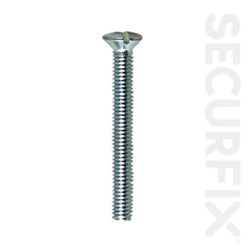Securfix Switch Plate Screw M3.5X50 Zinc Plated 75 Pack