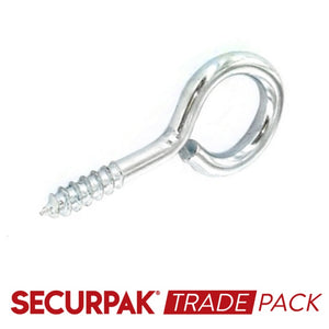 Securpak Screw Eye Zinc Plated 20mmx2 100 Pack
