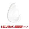 Securpak Oval Self Adhesive Hook White S 25 Pack