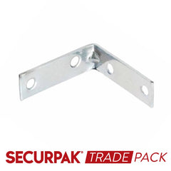 Securpak Corner Brace Zinc Plated 65mm 10 Pack