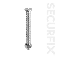 Securfix Csk Machine Screw Zinc Plated M4X25mm 100 Pack