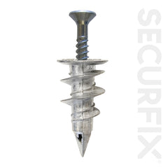 Securfix Heavy Duty Self Drilling Fixings With Screws 6 Pack