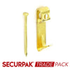Securpak Sngl Picture Hooks & Pins Brass Plated No.2 100 Pack