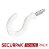 Securpak Cup Hook White 32mm 100 Pack
