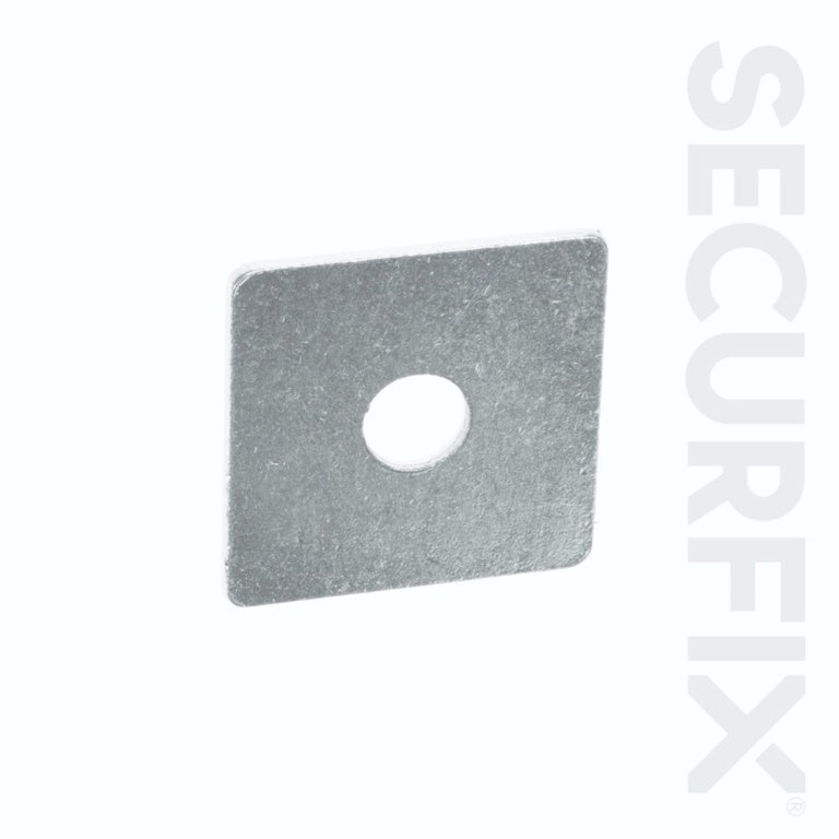 Securfix Square Washer Zinc Plated 50X50mm 10 Pack