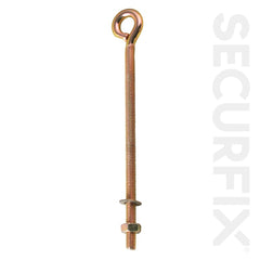 Securfix Eye Bolt Zinc Plated M8X200mm 5 Pack