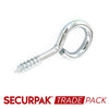 Securpak Screw Eye Zinc Plated 45mmx10 50 Pack