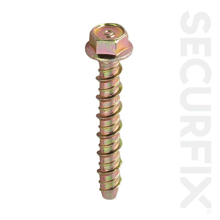 Securfix Concrete Bolt Zinc Plated M8X60mm 10 Pack