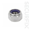 Securfix Nylon Locking Nut Zinc Plated M5 100 Pack