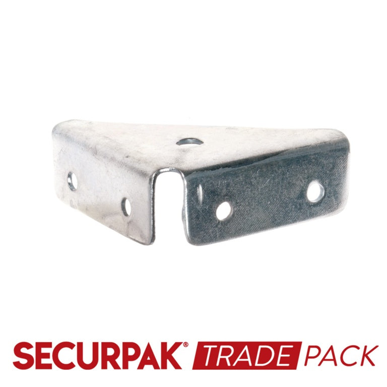 Securpak Corner Mount. BracketZinc Plated 50mm 10 Pack