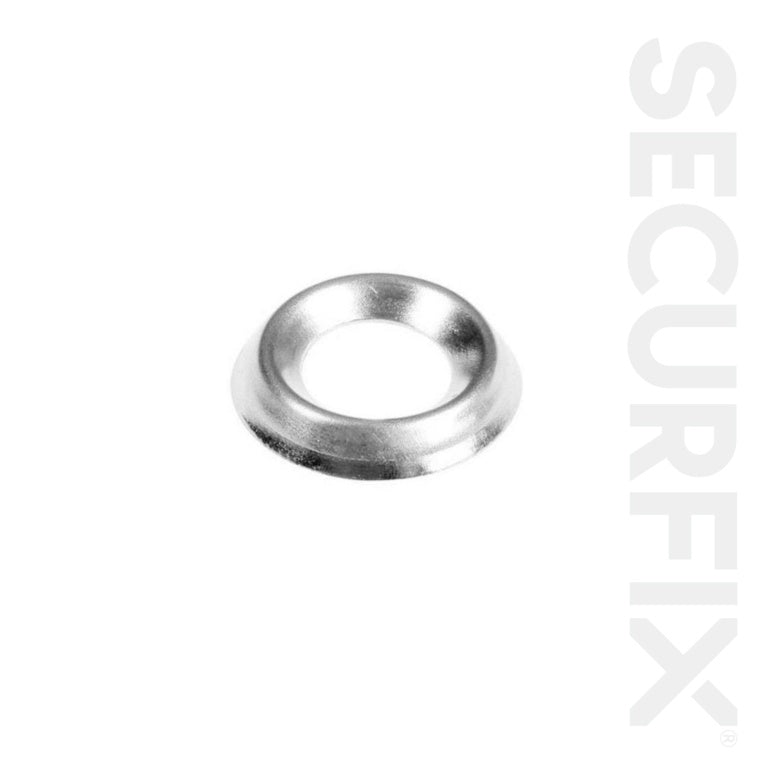 Securfix Cup Washers Brass Plated No.8 200 Pack