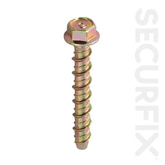 Securfix Concrete Bolt Zinc Plated M6X100mm 10 Pack