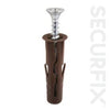 Securfix Heavy Duty Wall Plugs Brown W.Screws 20 Pack