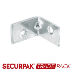 Securpak Corner Brace Zinc Plated 25mm 20 Pack